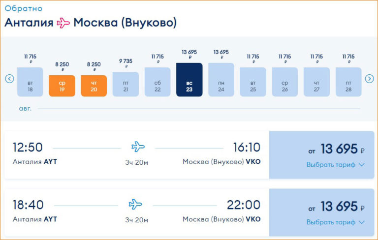 Самолет санкт петербург анталия расписание